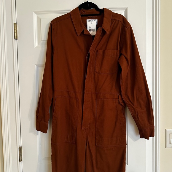 Long SleeveTerracotta Jumpsuit in size Medium - Picture 4 of 15